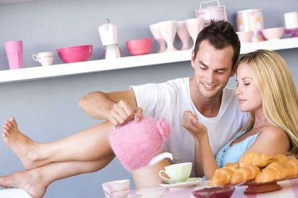 srečna moški in ženska